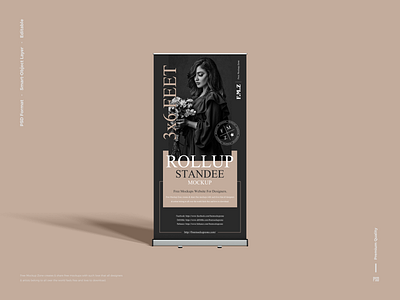 Free Premium Rollup Mockup rollup mockup