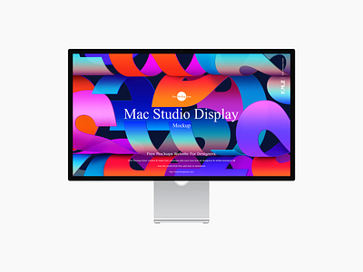 Free Mac Studio Display Mockup