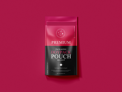 Free Premium Pouch mockup packaging mockup