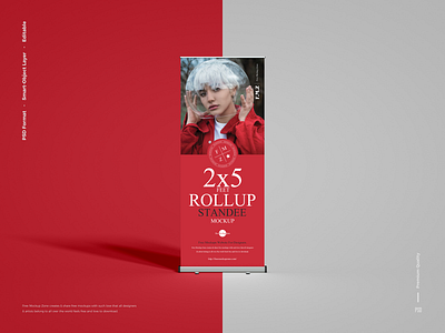 Free Rollup Standee Mockup banner mockup