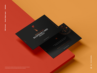 Free Premium Business Card Mockup business card mockup