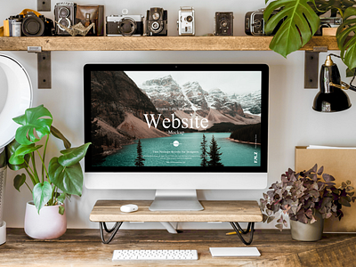 Free Workstation Website Mockup