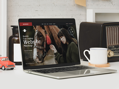 Free Elegant Laptop Website Mockup