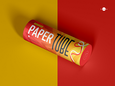 Free Premium Paper Tube Mockup paper tube mockup