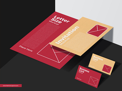 Free Stationery Mockup For Branding freebie freemockup mockup mockuptemplate psdmockup