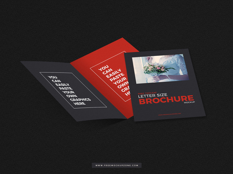 Free twoleaf brochure mockup