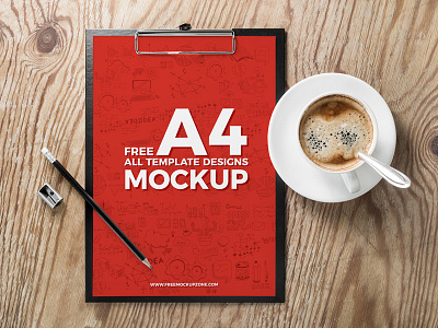 Free A4 Template Mockup Psd