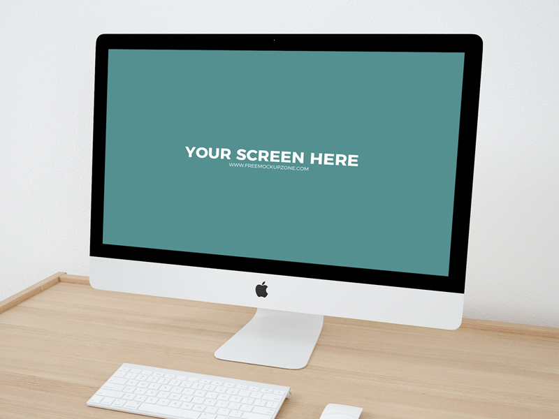 Download Free iMac Workspace PSD Mockup by Free Mockup Zone on Dribbble