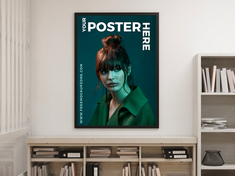 Free creative interior poster mockup for designers 2018 preview image