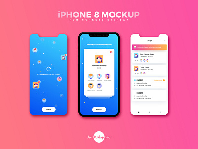 Free iPhone 8 Mockup For Screens Display