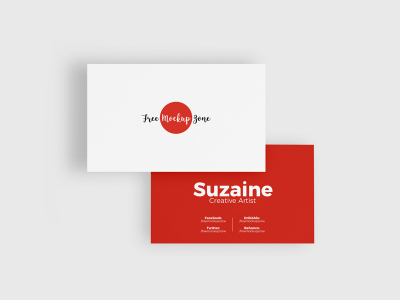 Download Free Business Card Mockup Psd #1 by Free Mockup Zone on Dribbble