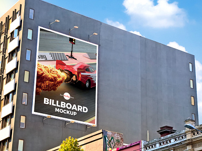 Free Outdoor Building Wall Advertisement Billboard Mockup Psd billboard mockup branding free mockup freebie mockup mockup free mockup psd psd