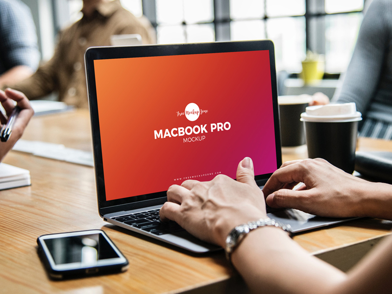 Download Free Person Using Macbook Pro Mockup Psd by Free Mockup Zone on Dribbble