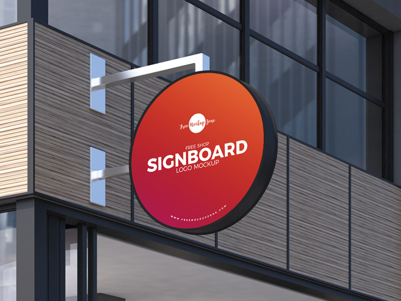 Free Outside Restaurant Sign Board Mockup PSD 2018 by Free Mockup Zone on Dribbble