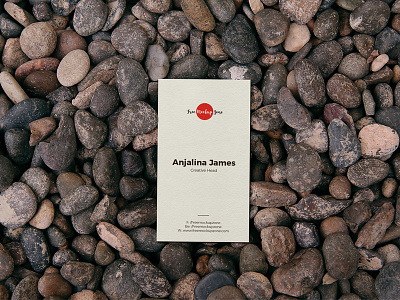 Free Business Card On Stones Mockup