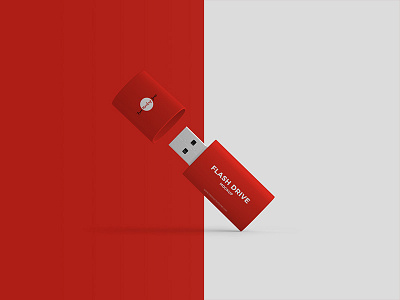 Free Flash Drive Mockup