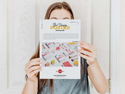 Free Girl Showing Poster Mockup Psd advertising brand branding download free free mockup free psd mockup freebie freebies mock up mockup mockup free mockup psd mockup template poster posters psd psd mockup