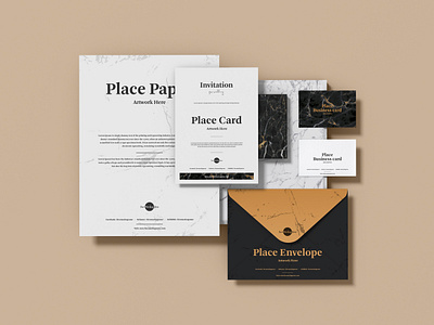 Free PSD Branding Stationery Mockup Design