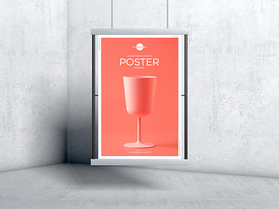 Free Advertising Display Poster Mockup branding download font frame free free mockup freebie identity logo mock up mockup mockup free mockup psd mockups poster mockup poster mockup free print psd stationery template