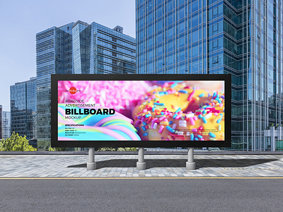 Free Roadside Advertisement Billboard Mockup billboard billboard mockup branding download font frame free free mockup freebie identity logo mock up mockup mockup free mockup psd mockups print psd stationery template