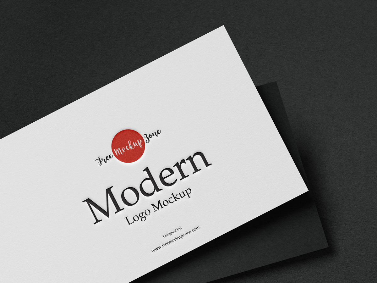 Free Modern Logo Mockup 2019 by Free Mockup Zone on Dribbble