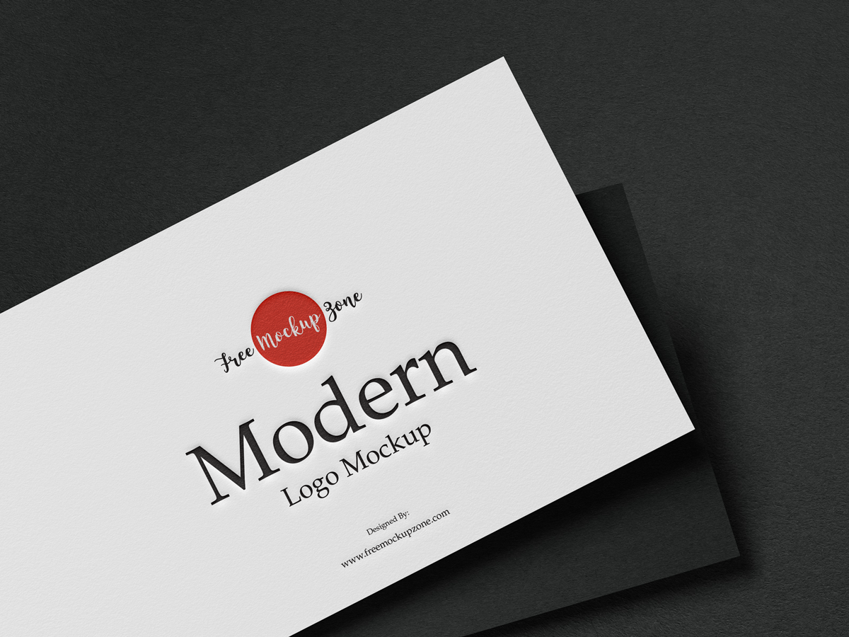 Download Free Modern Logo Mockup 2019 By Free Mockup Zone On Dribbble