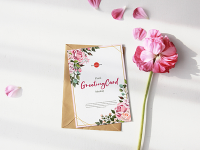 Free Floral Greeting Card Mockup branding download font free free mockup freebie greeting greeting card mockup mockup identity invitation mockup logo mock up mockup mockup free mockup psd mockups print psd stationery template