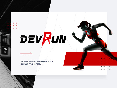 Logo design - DevRun color design logo 设计