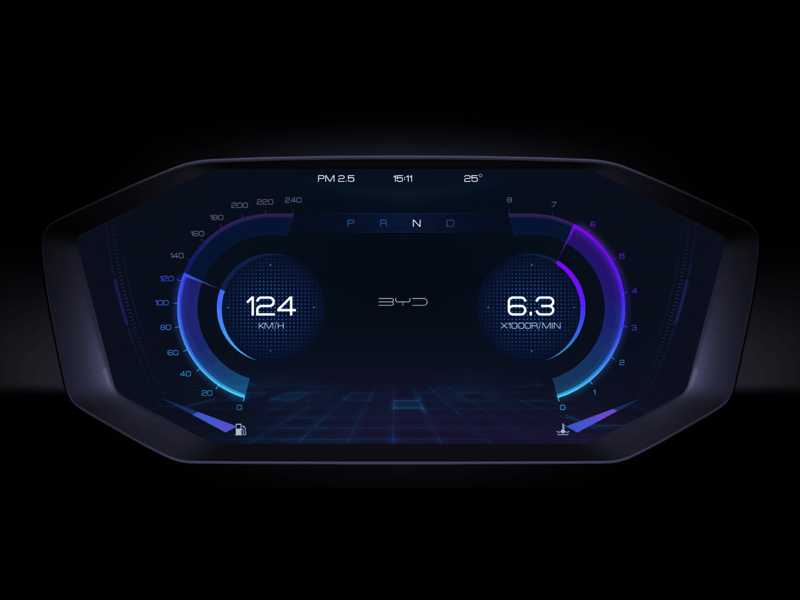 Car dashboard by XS on Dribbble