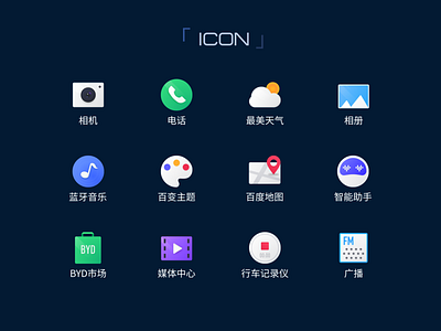 Car UI icon design icon ui 设计