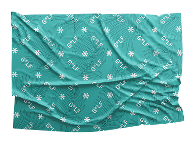 DVRX Golf Pattern asterisk brand devereux dvrx golf gym mockup pattern towel