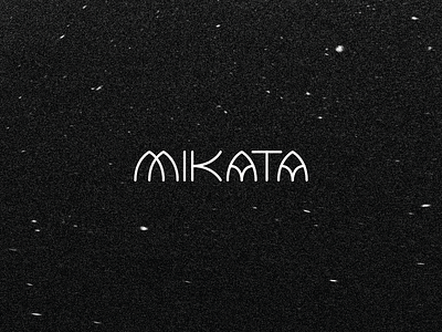 MIKATA Reversed ally black custom font friend logo logotype mikata type typeface typography white