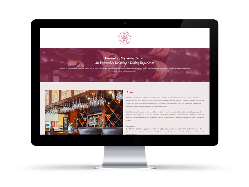 My Wine Cellar site by Zachary Bates on Dribbble