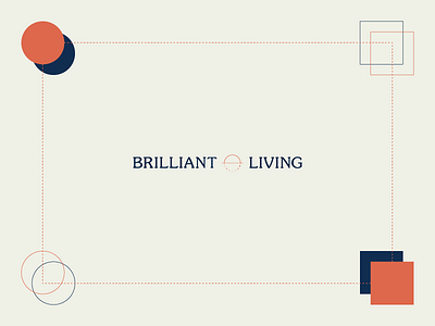 Brilliant Living brand branding brilliant design graphic lifestyle living logo