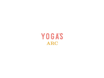 Yoga's Arc arc brand branding design logo logotype type typography yoga yogas
