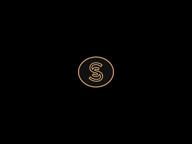 SS Monogram badge black brand branding circle design graphic letter logo logomark monogram oval s ss type typography