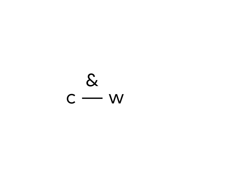 & Co—Working ampersand and brand branding c w co work co working cowork coworking coworking space co—work co—working cw c—w logo logotype type typography work working