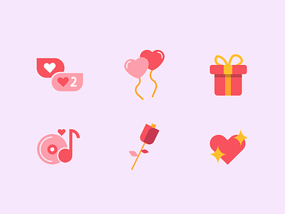 Happy Valentine's Day ❤️️ cute flat happy heart icon icon design iconography illustration love pink valentine valentines day vector