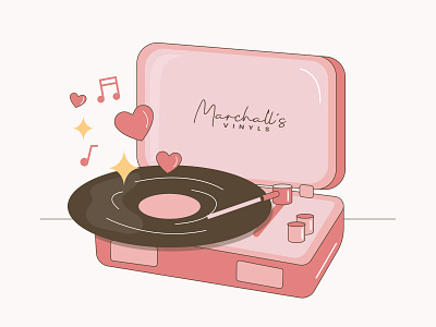 Love songs 💕💜 artwork colors drawings illustration illustration art love music player song valentine valentines day vector vinyl