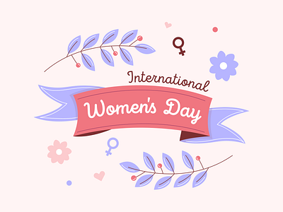 Women's Day 👧 💜 artwork female girl girl power illustration illustration art vector women womens day