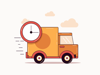Fast delivery 📦 🚚 colors delivery fast illustration illustration art shipping speed truck vector