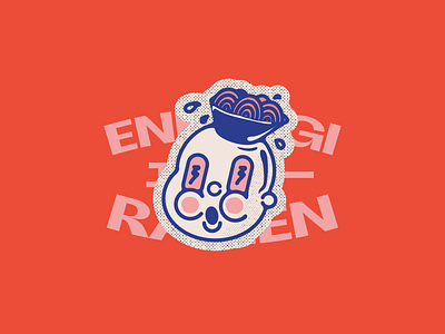 Ramen on my head! branding food japanese logo ramen