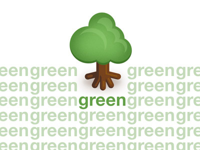 green concept bio environment green icon illustration tree wood