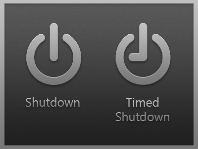 Timed Shutdown Icon icon icondesign screendesign shutdown timer