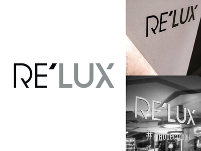 ReLux logo branding design identity lettering logo relux