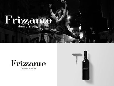 Frizzante Logo branding dance design frizzante identity lettering logo