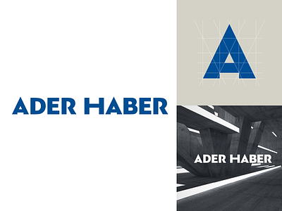 Ader Haber Logo aderhaber branding design identity lettering logo