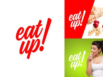 EatUp Logo branding design eatup identity lettering logo naming