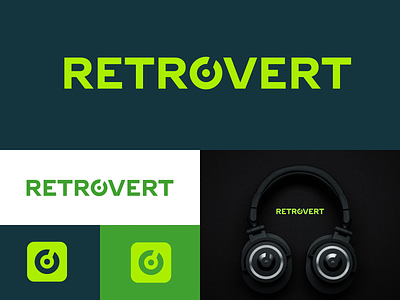Retrovert Logo branding design graphic design identity lettering logo retrovert