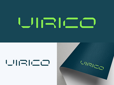 Virico branding design graphic design identity lettering logo virico